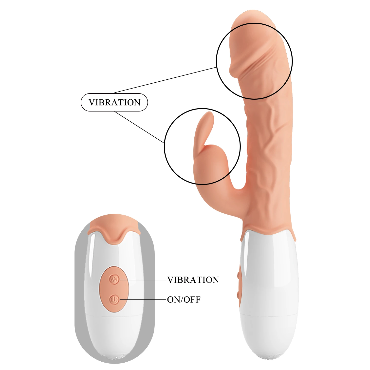 Vibrador con estimulacion de clitoris 5