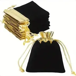 Bolsa de pana negra 