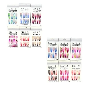UNAS PRESS ON EN DISENO SURTIDO GEL NAIL XU CAIBEAUTY
