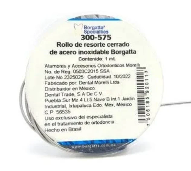 ROLLO RESORTE CERRADO ACERO INOXIDABLE 1M