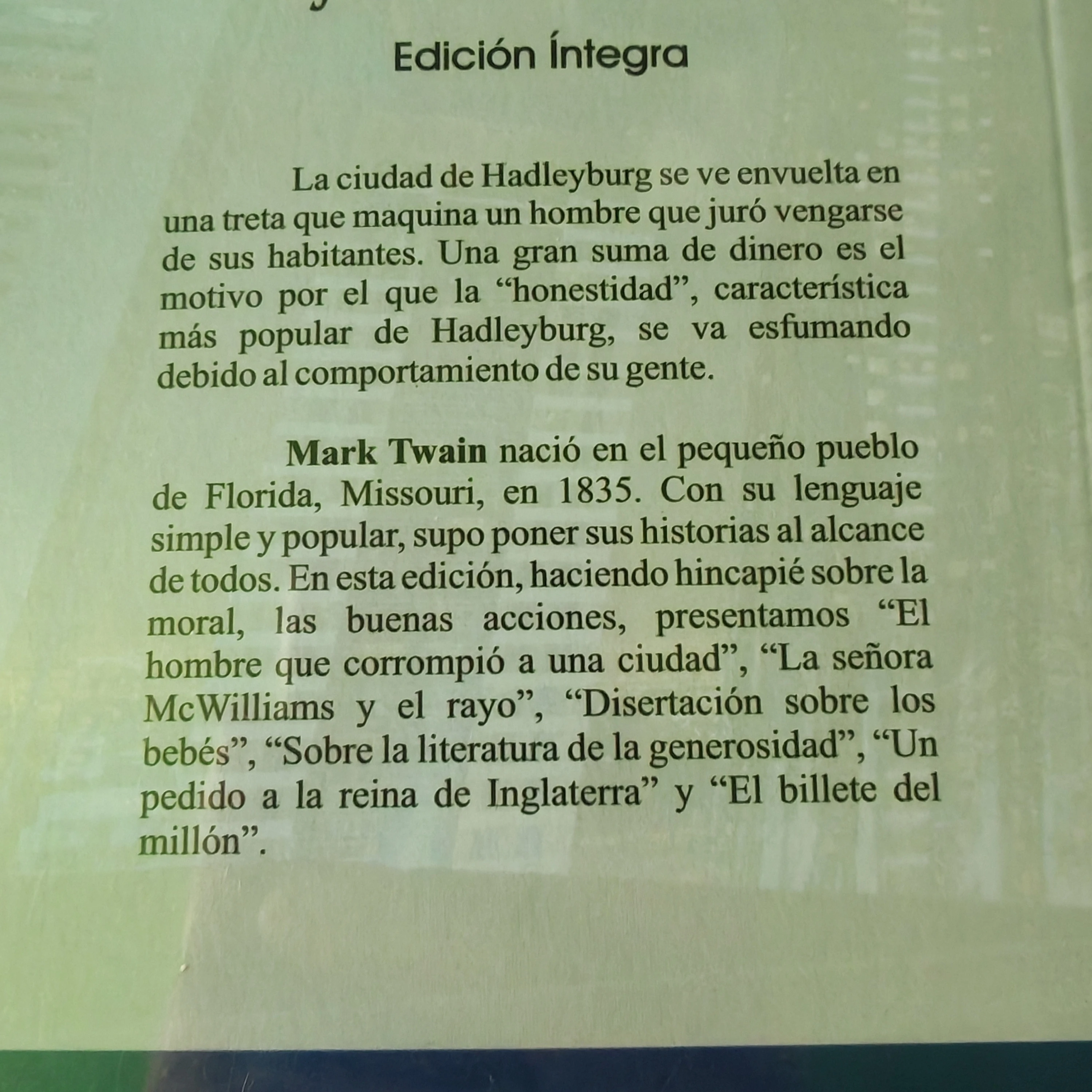 El hombre que corrompió a una ciudad, Mark Twain Nuevo  3