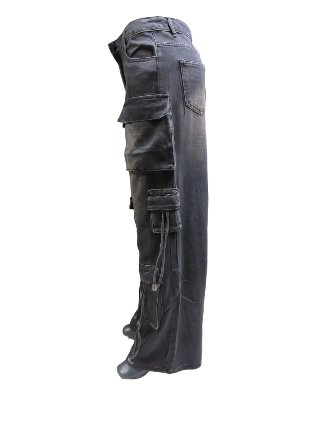 Pantalon negro cargo 3