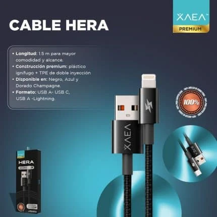 CABLE USB TIPO C MODX-101 – HERA – XAEA – DORADO CHAMPAGNE 2