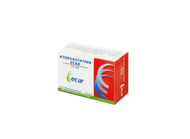 ATORVASTATINA 20 MG X 100 TBL ECAR