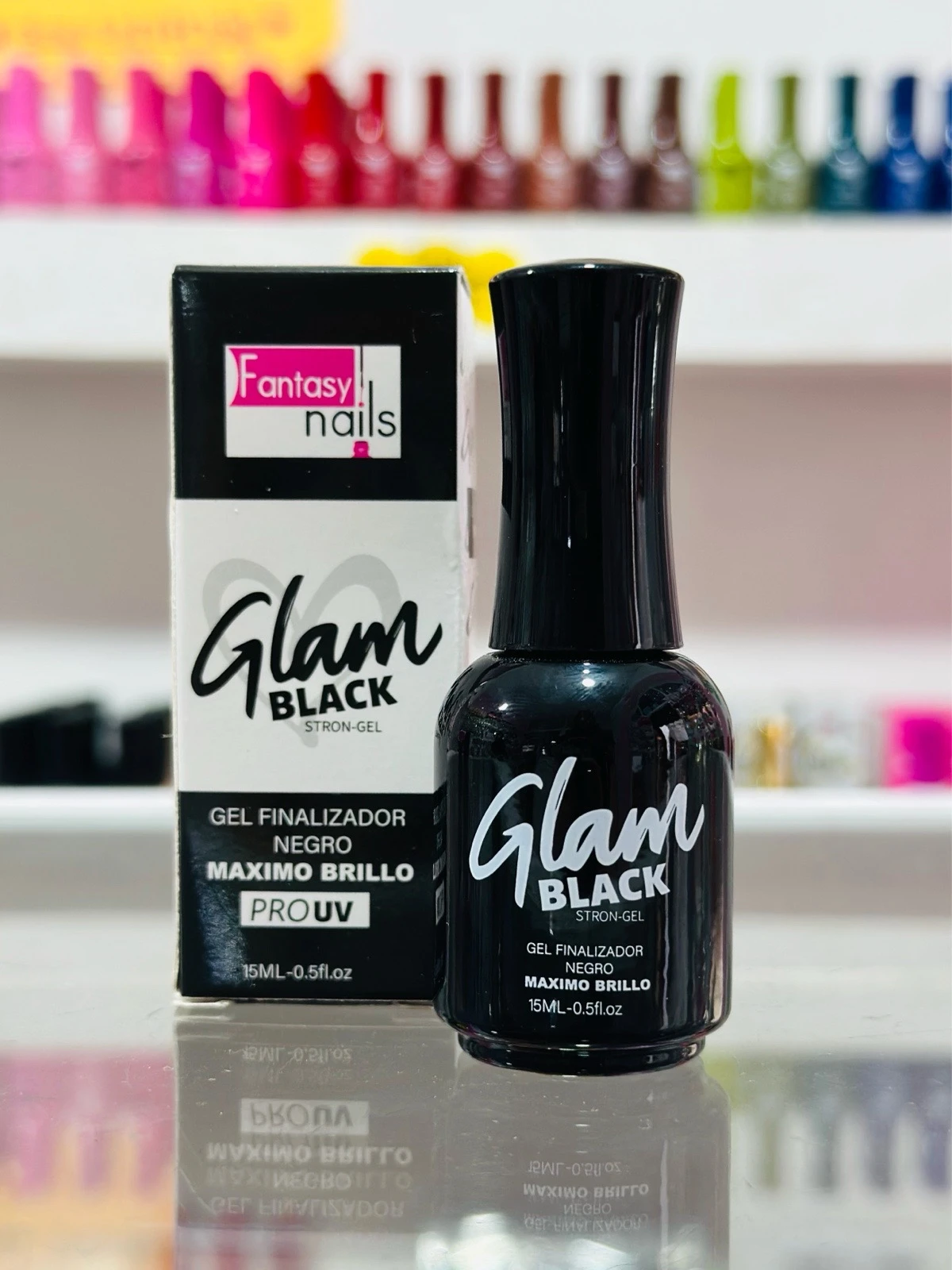 GLAM BLACK FANTASY NAILS