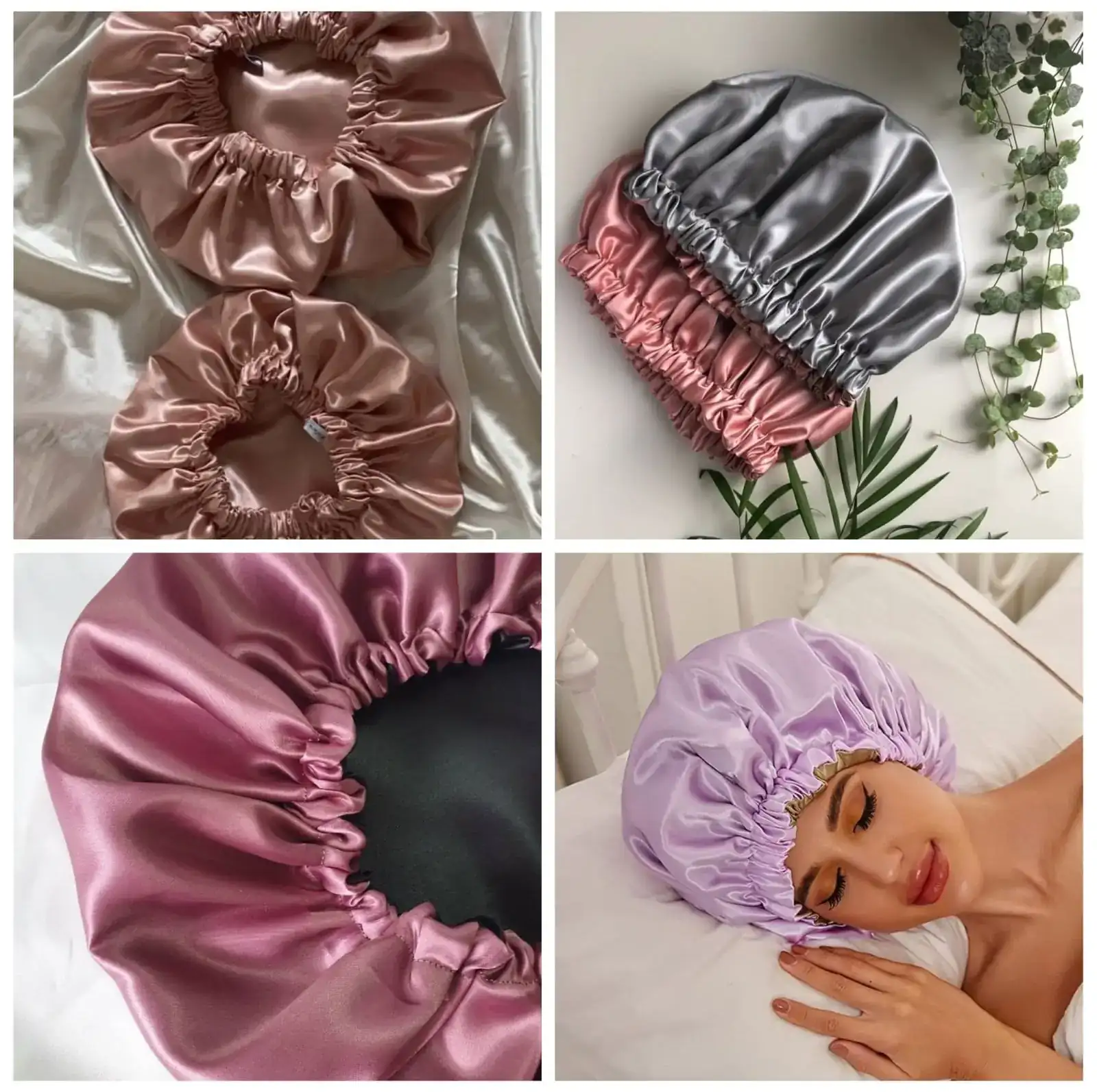 Gorros Satín Reversible