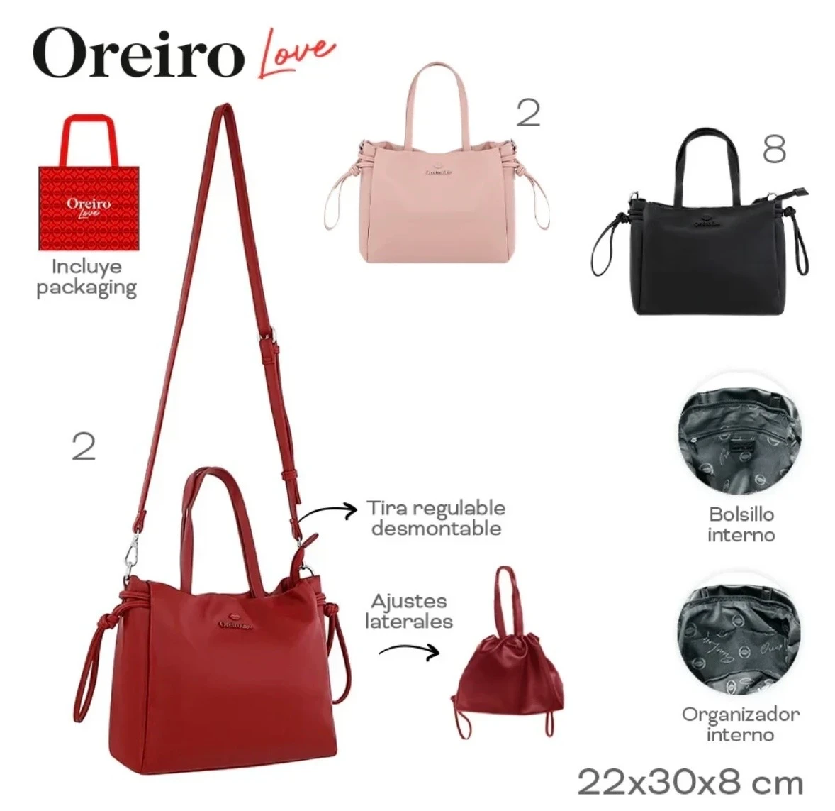 CARTERA LAS OREIRO LOVE EX31031