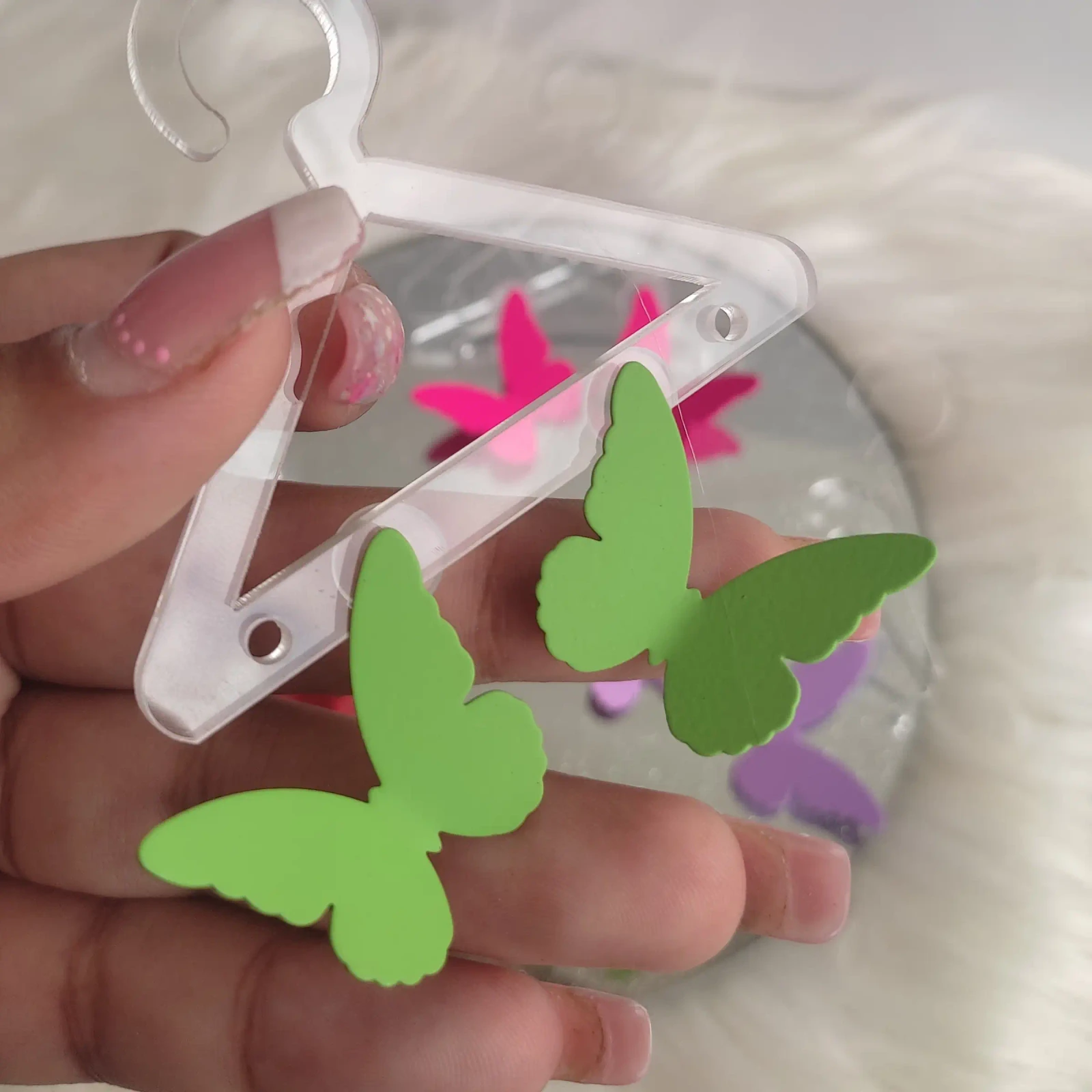 ARETES BUTTERFLY COLORS