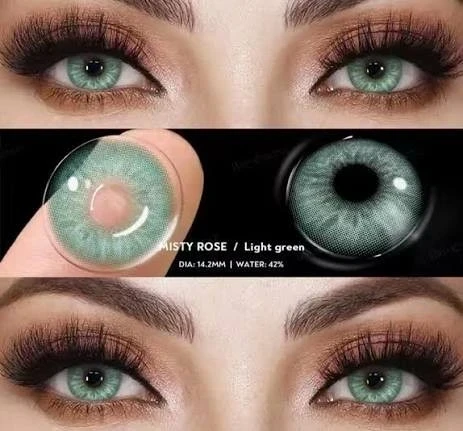 Lentes de contacto - Referencia: MISTY ROSE LIGHT GREEN  6