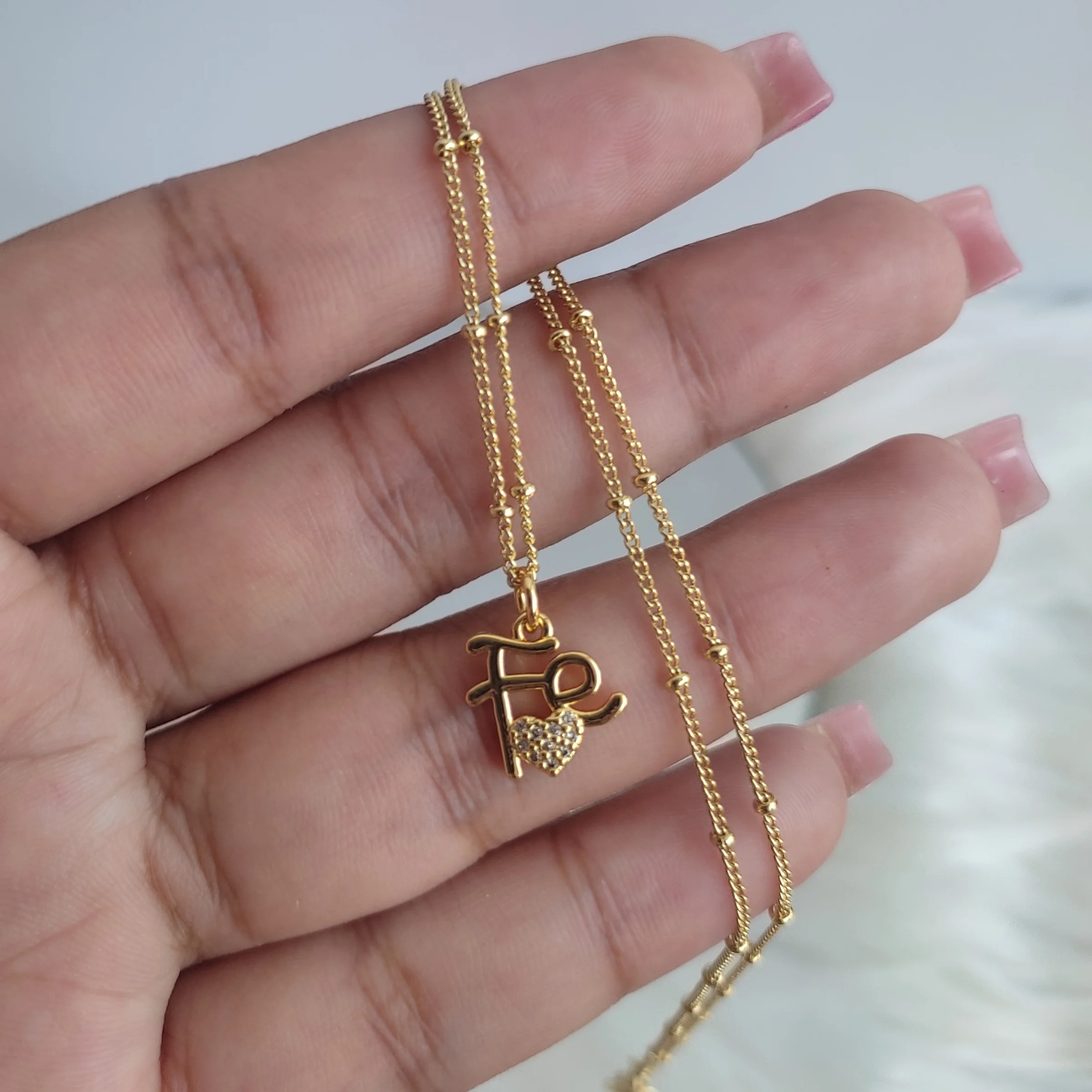 CADENA FE CORAZON 