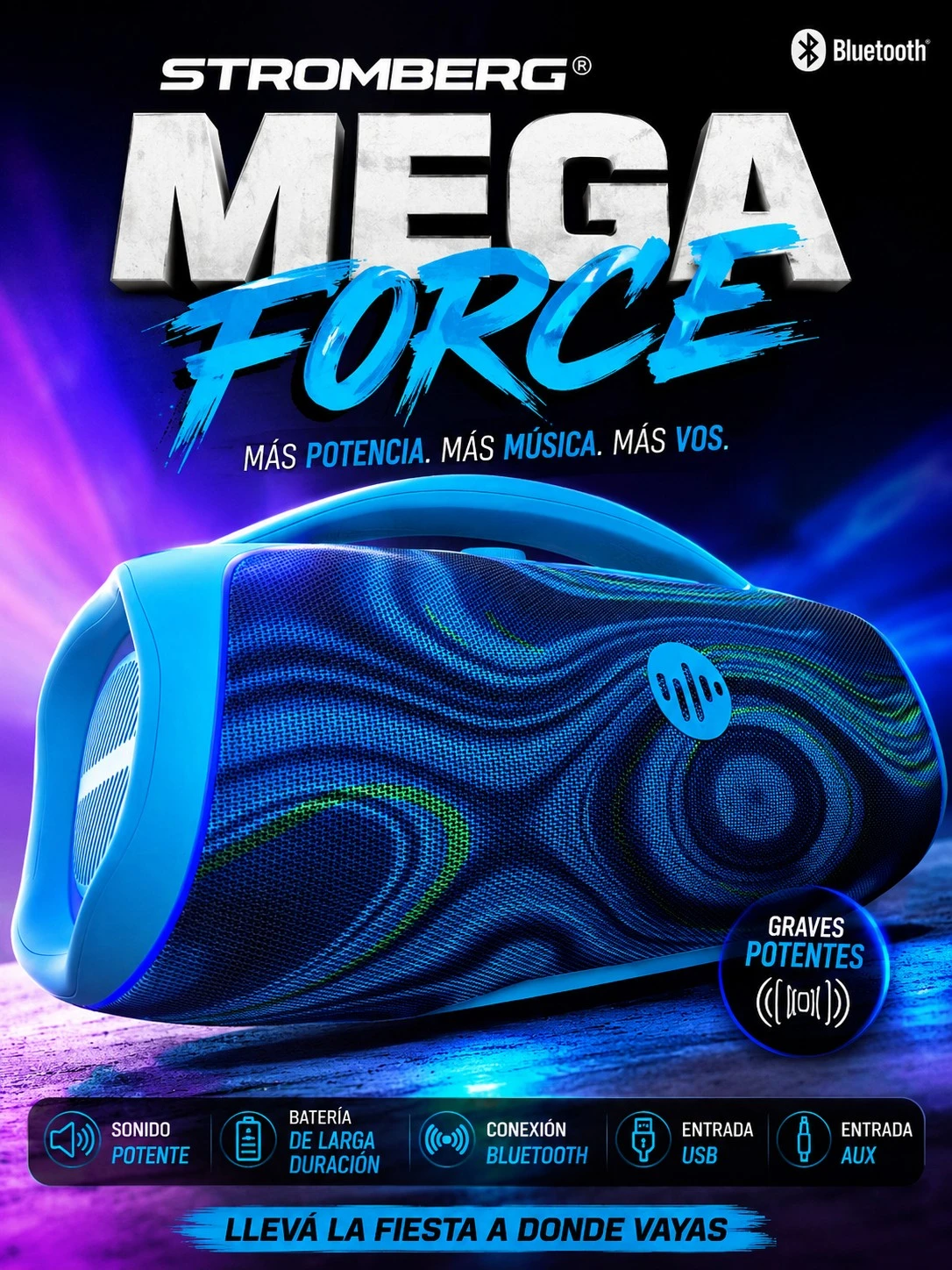 Parlante Stromberg Mega Force 