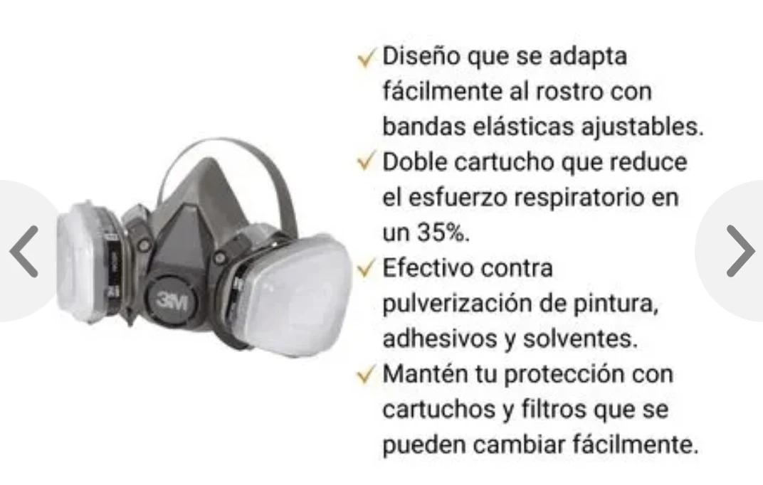 RESPIRADOR 3M GASES - VAPORES - PARTÍCULAS  2