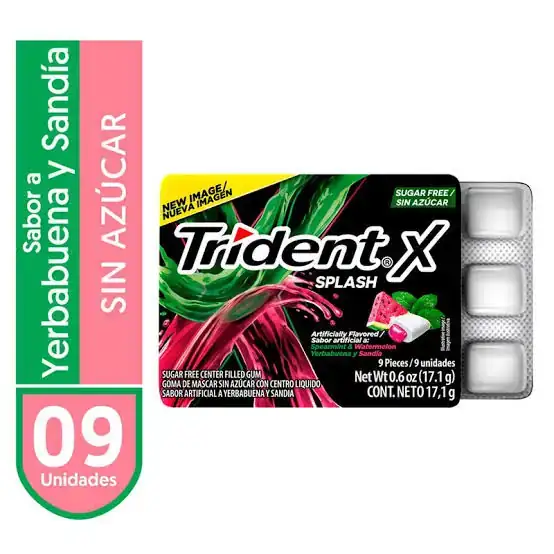 Chicle Trident X Splash