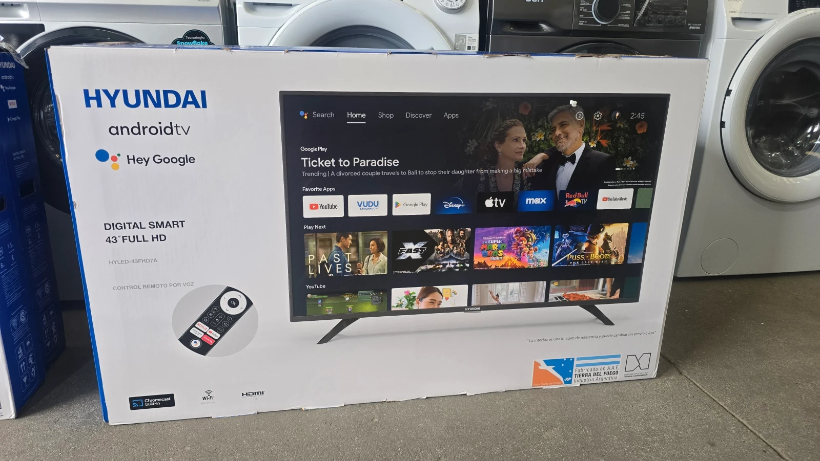 SMART TV 43" FHD HYUNDAI C/ANDROID TV  4