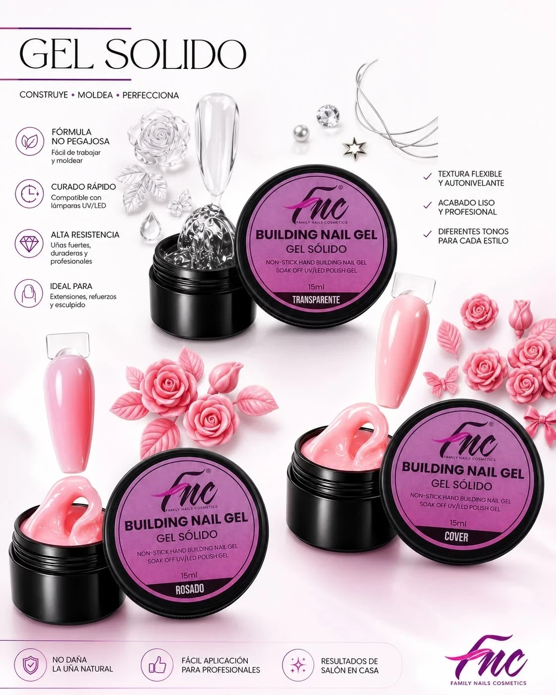 fnc gel solido para uñas