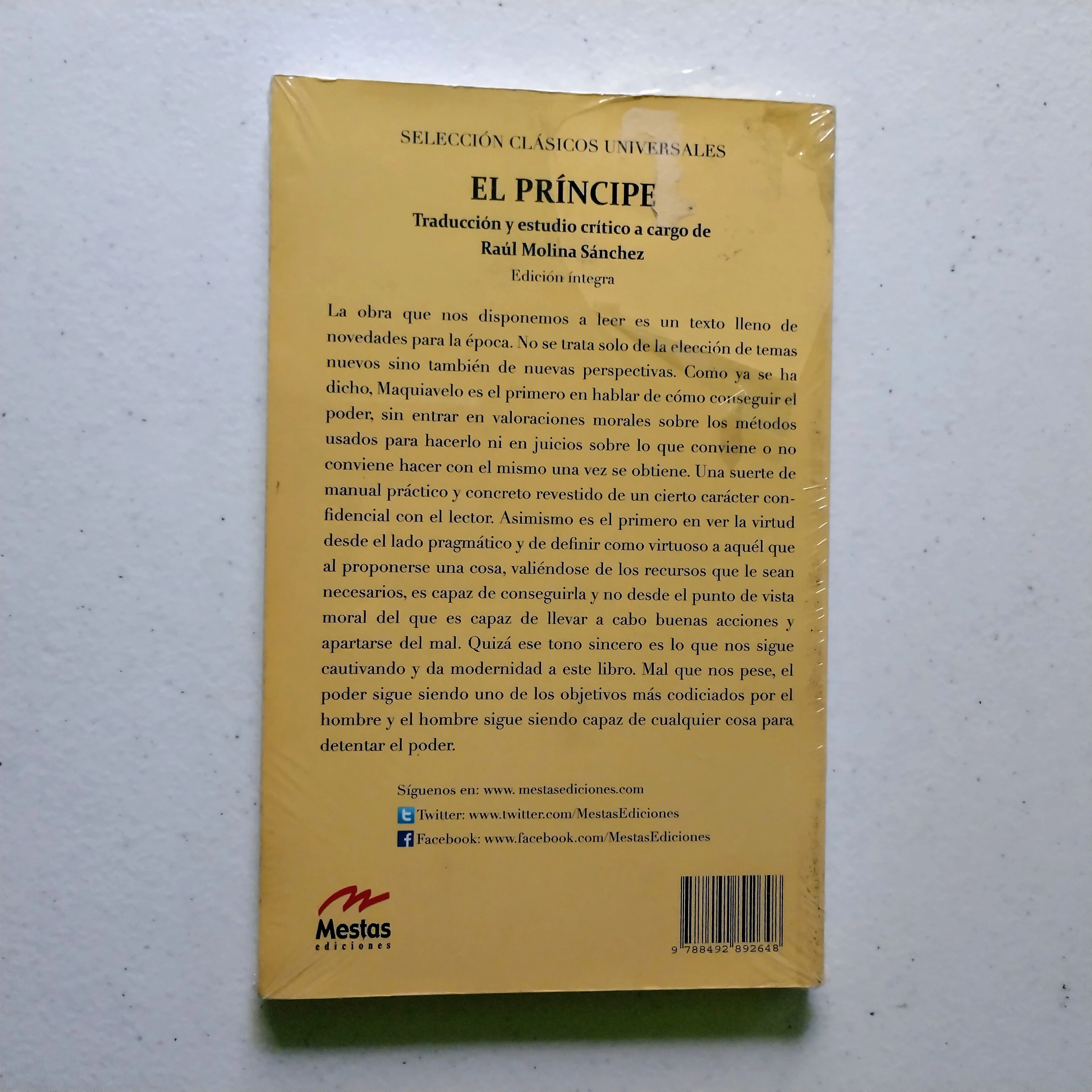 El príncipe, Nicolás Maquiavelo, nuevo  2