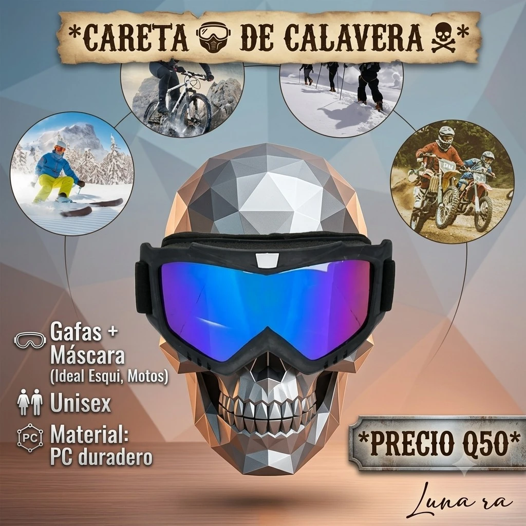 CARETA 🥸 DE CALAVERA ☠️