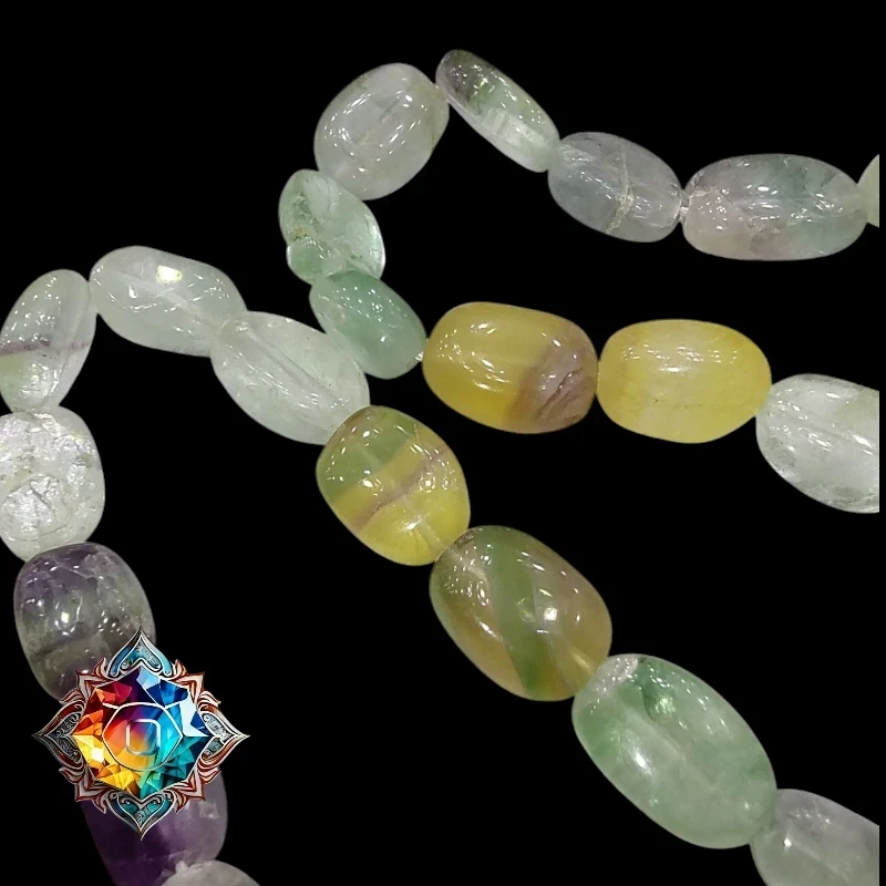 😲 Impactante collar de fluorita natural  2