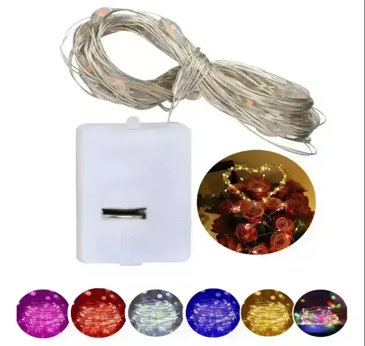 Guirnalda microled alambre deco 10 luces 1m 