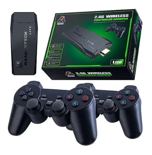 MINI CONSOLA 10000 JUEGOS RETRO CONTROLES INALÁMBRICOS