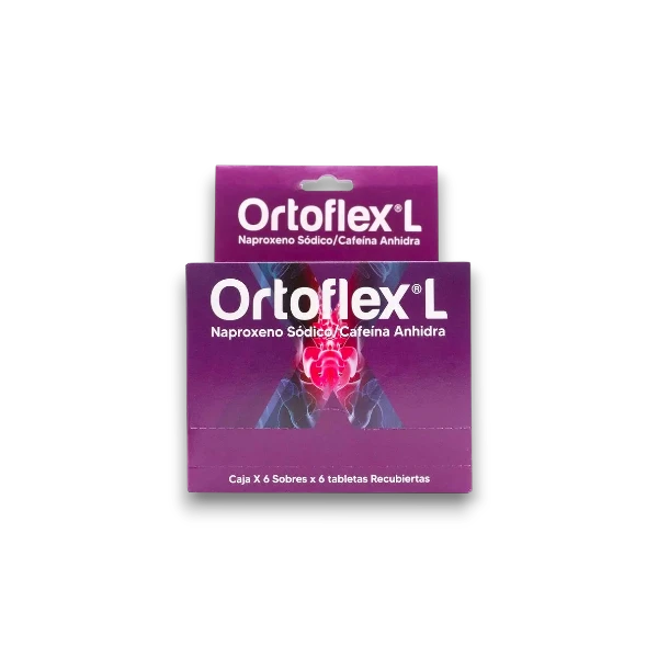 ORTOFLEX-L 6 SOBRES X 6 TBL CAFEINA NAPROXENO