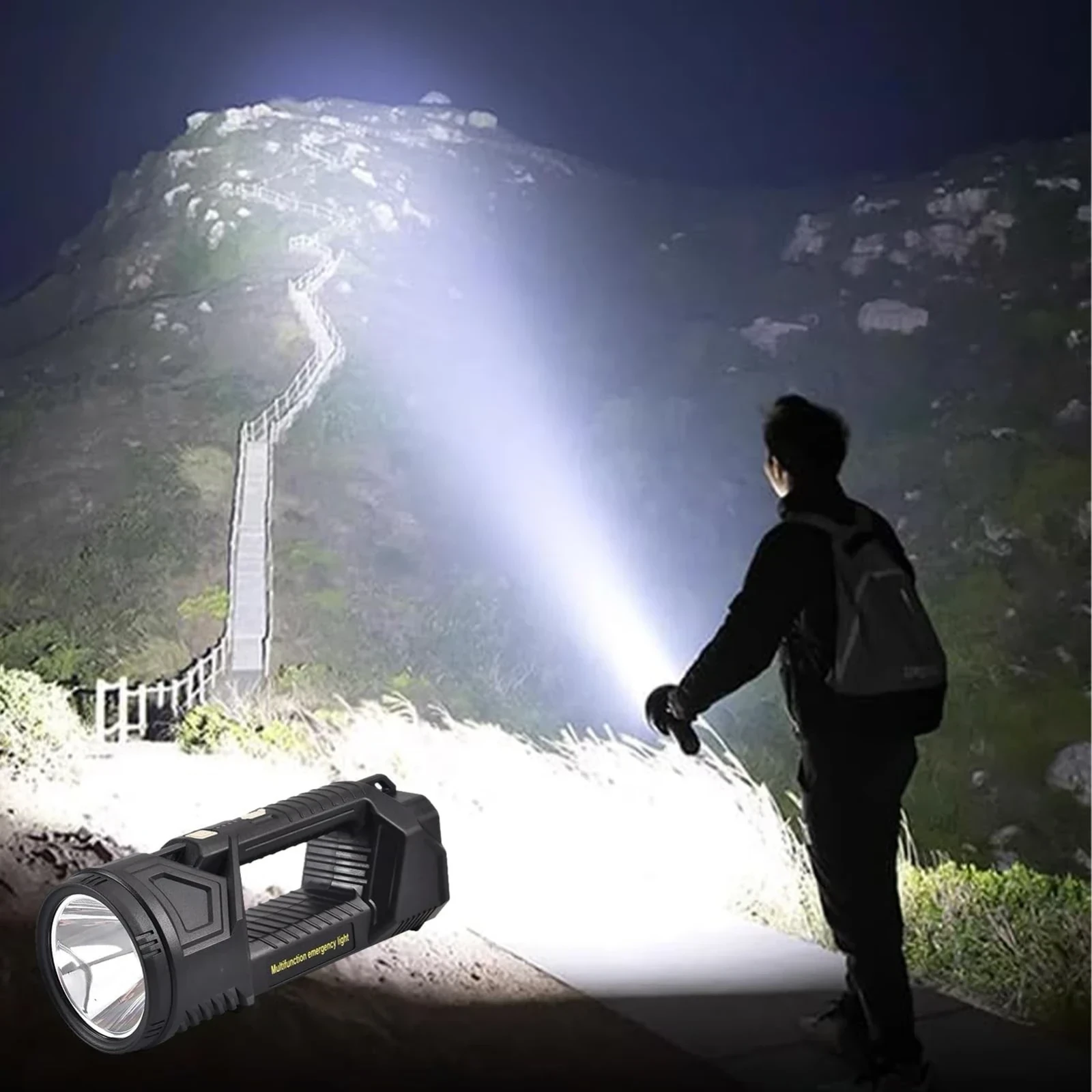 LINTERNA LED RECARGABLE 60W 2