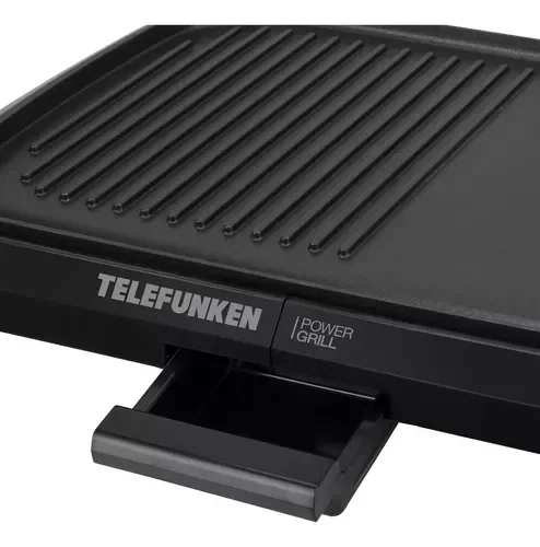 Parrilla Eléctrica Telefunken Power-Grill C/Loza 1600w Negro 3