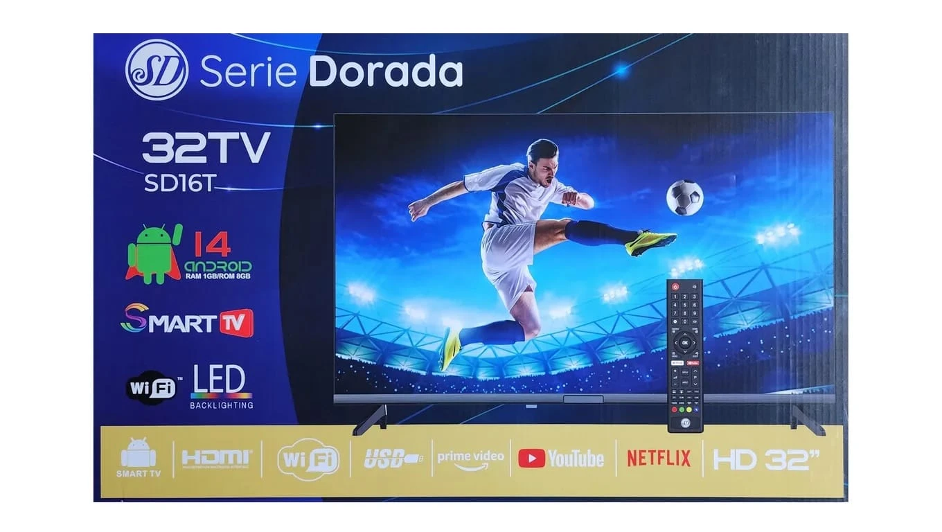 SMART TV SERIE DORADA 32" ANDROID TV
