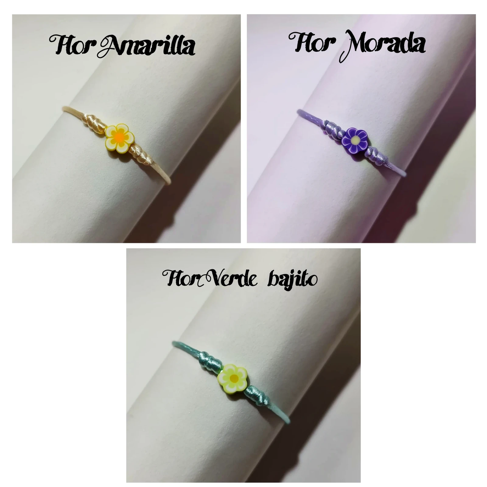 1 Pulsera de Flor Sencilla 2