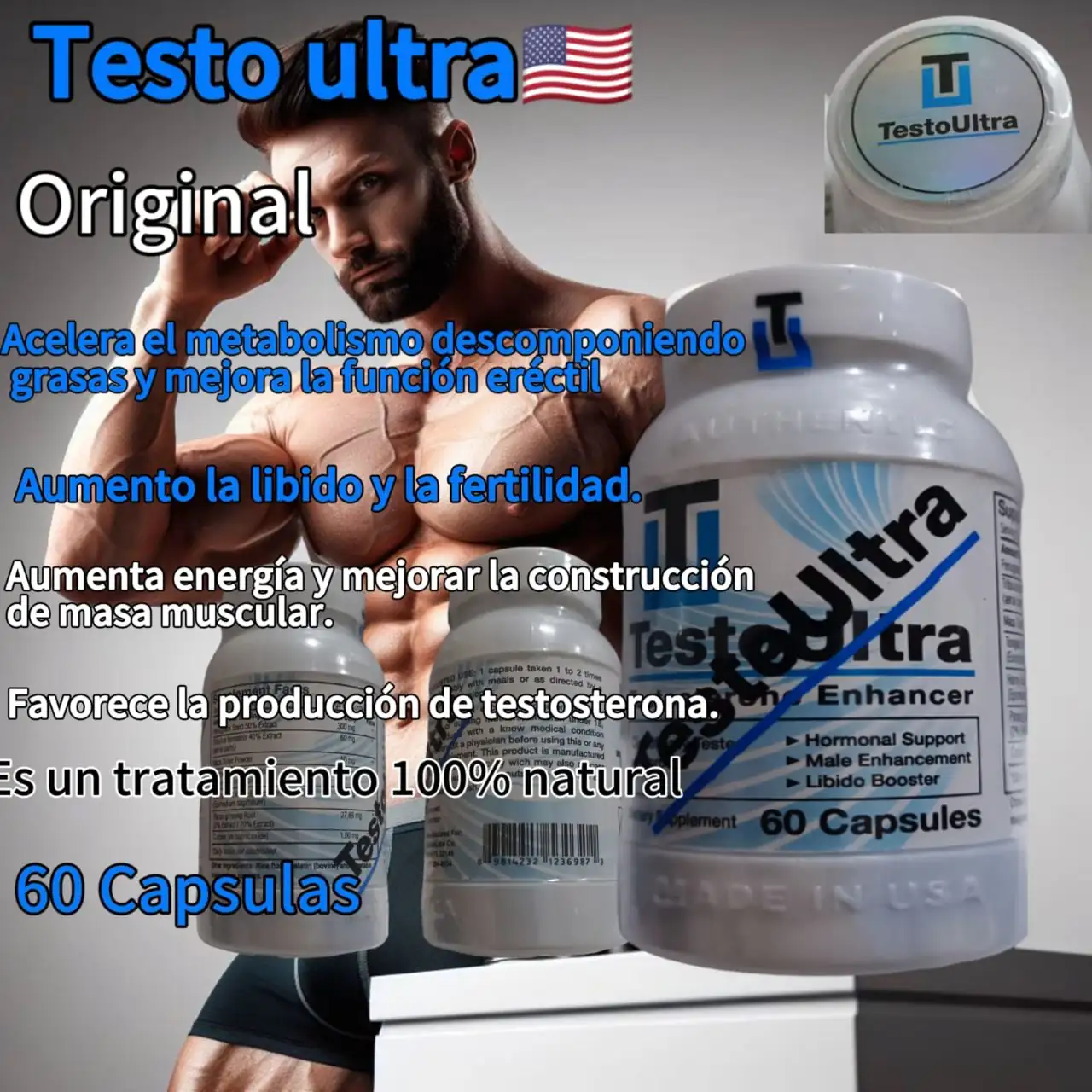 Testo ultra 360, 30 capsulas 