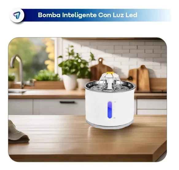  Bebedero Fuente Dispenser Agua Recirculante Mascotas Blanco WAGGS PETF02 4