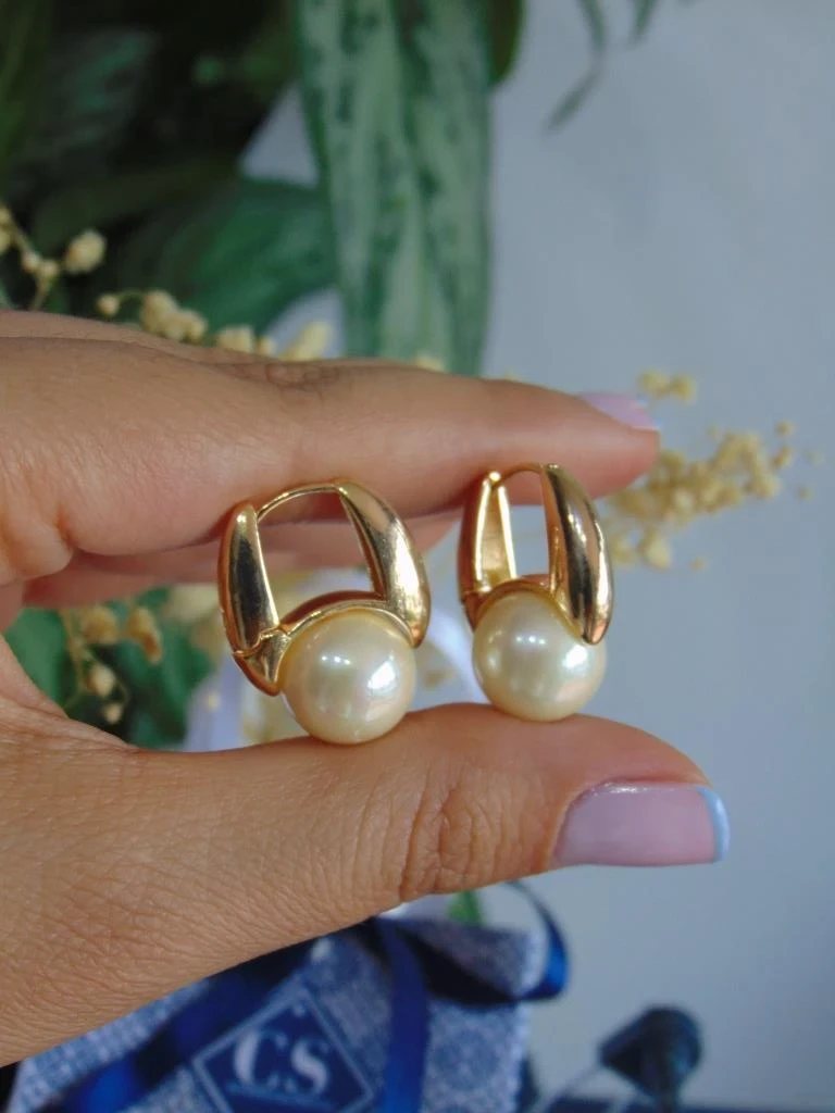 CANDONGA RODIO DOR OVALADA PLANA PERLA BLANCA   2