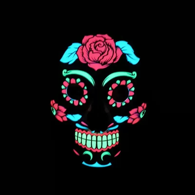 Careta catrina  con luz 