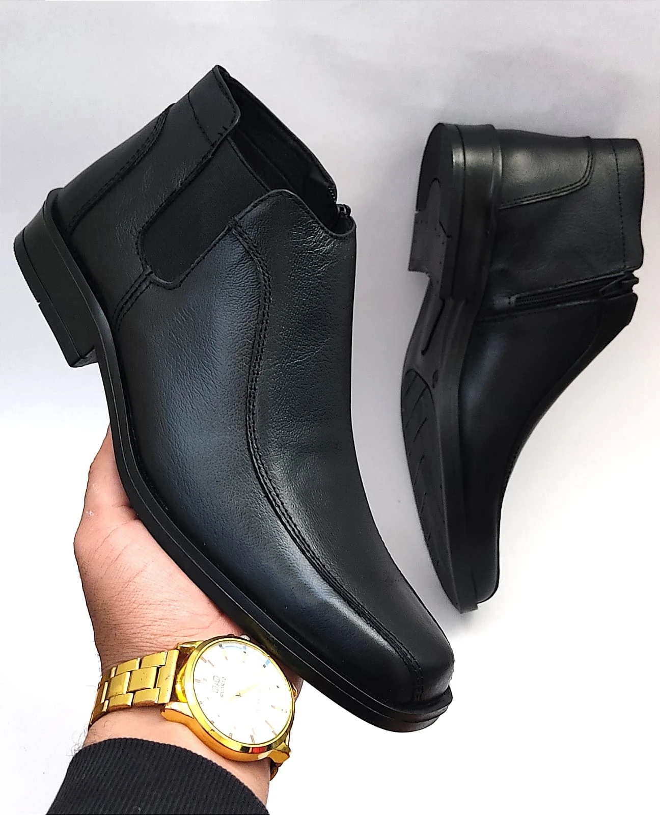 Elegante Calzado En Cuero 