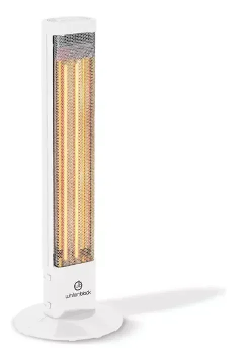 Estufa Vertical Infrarroja Whitenblack Cvwb01 Blanco