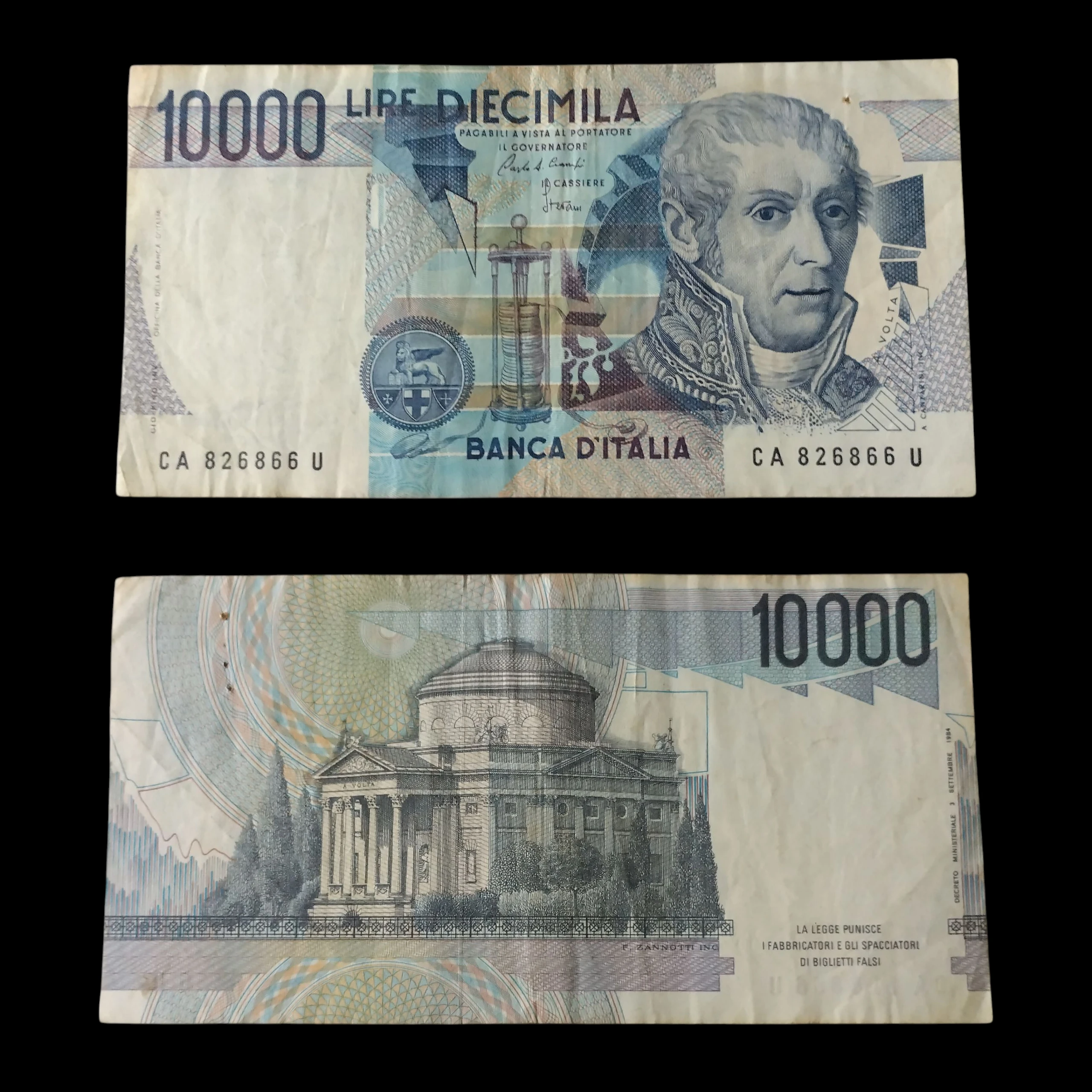 • Italia 10000 lira VF
