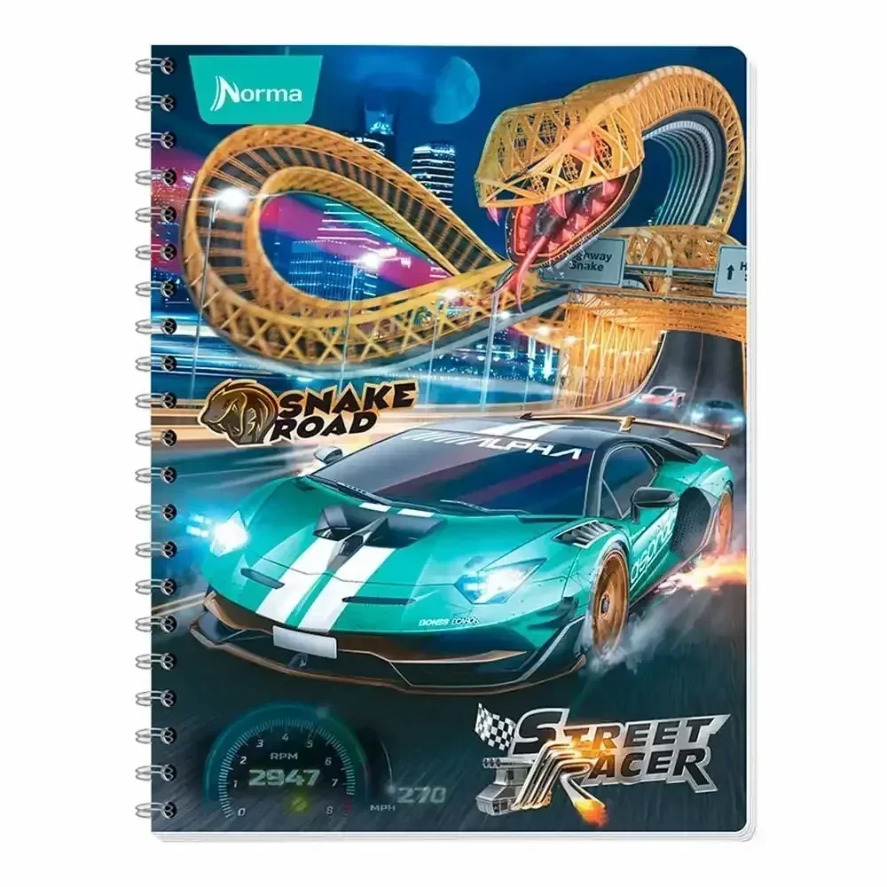 Cuaderno street racer c5 profesional norma 100 espiral -doble 2