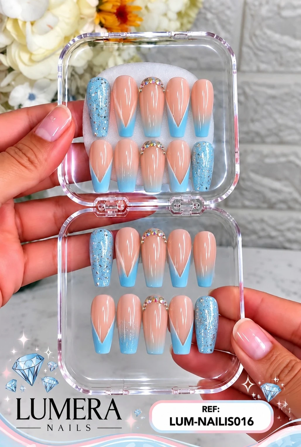lumera caja de uñas press on referencia lum-nails-016