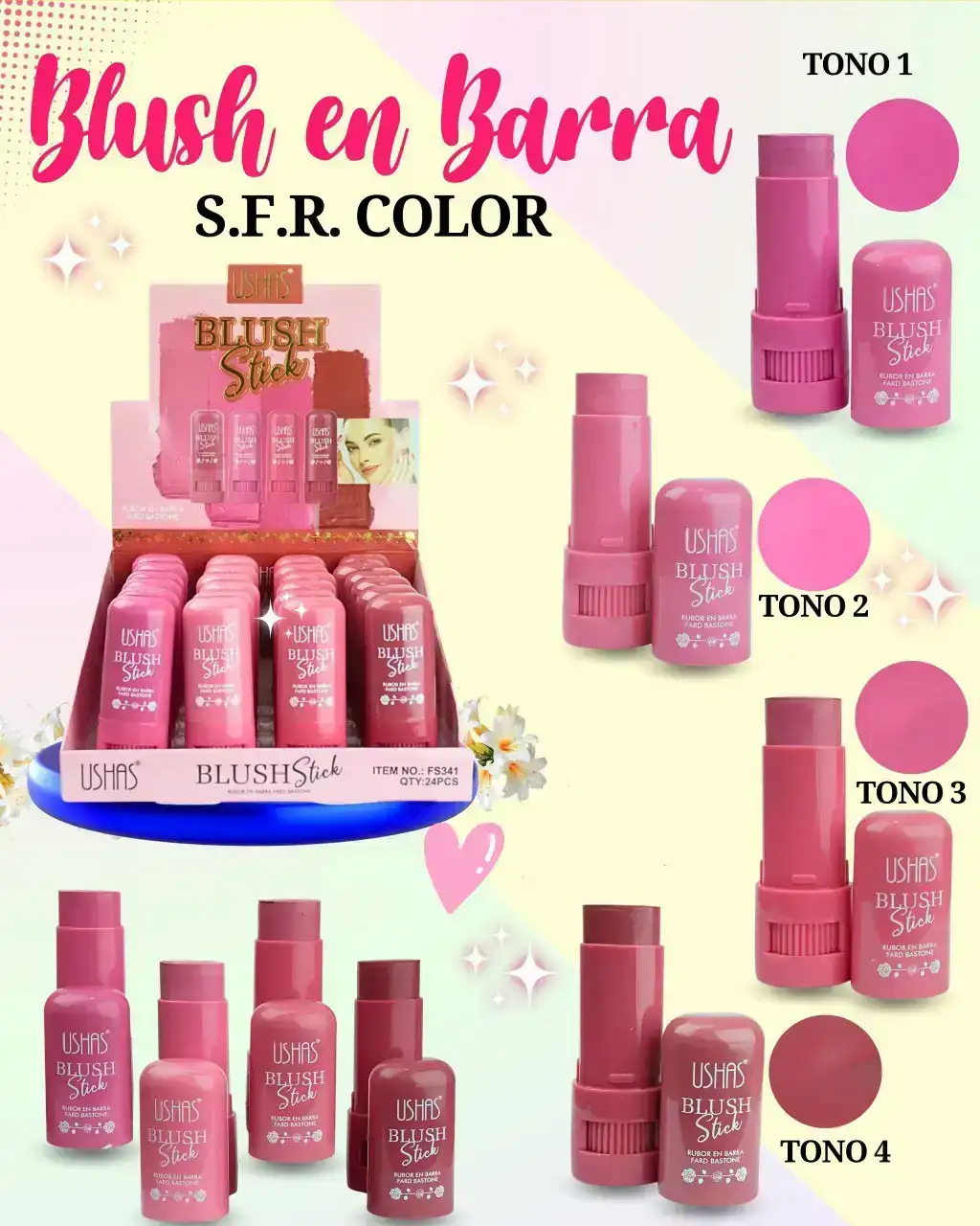 4 Blush Stick s.f.r Color