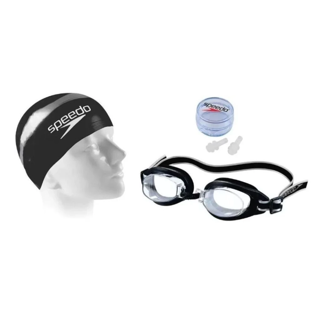 KIT NATAÇÃO SPEEDO ADULTO SWIN 