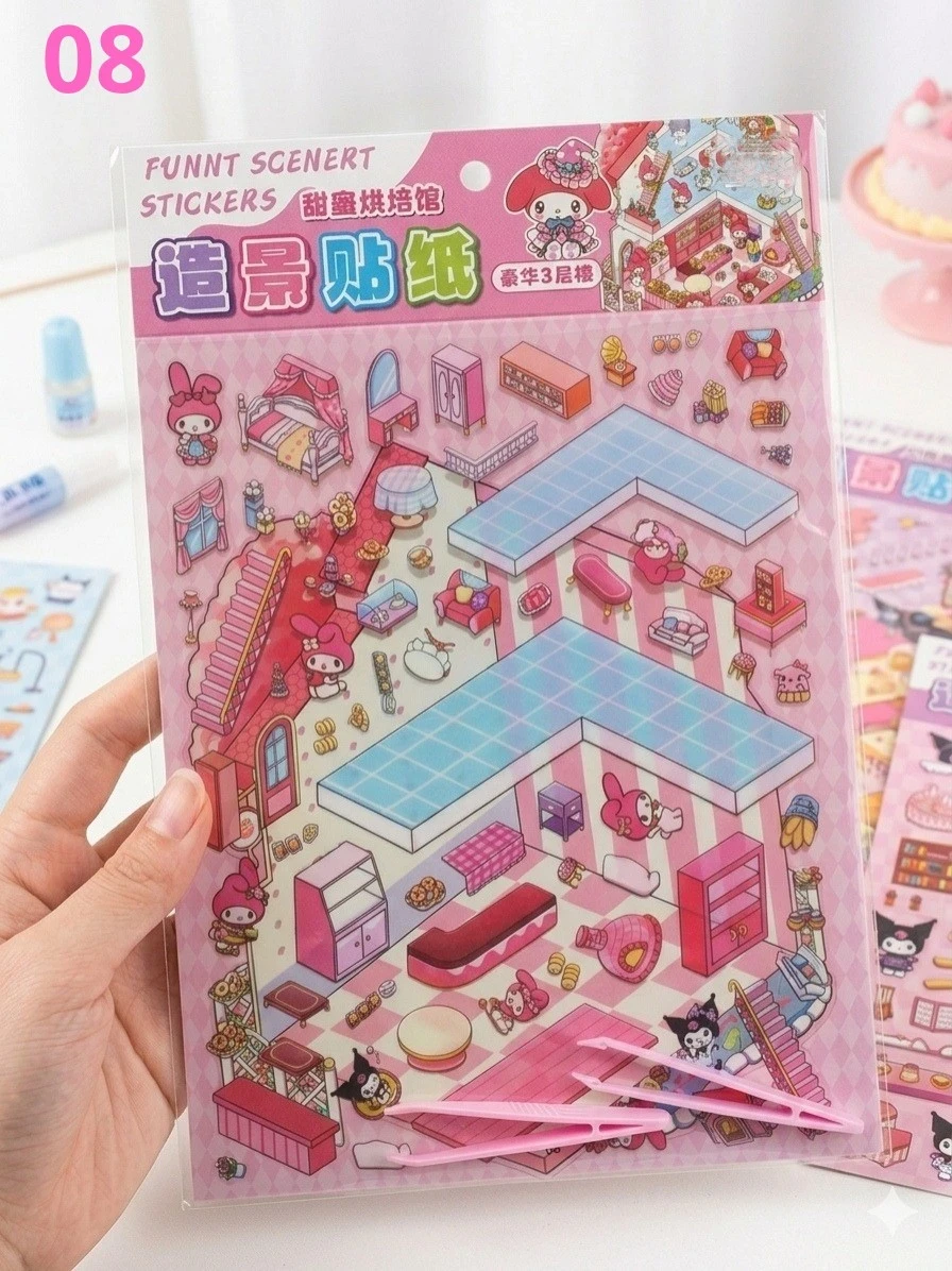 Sticker 3D para decorar sala de decoración 🥰🌸 4