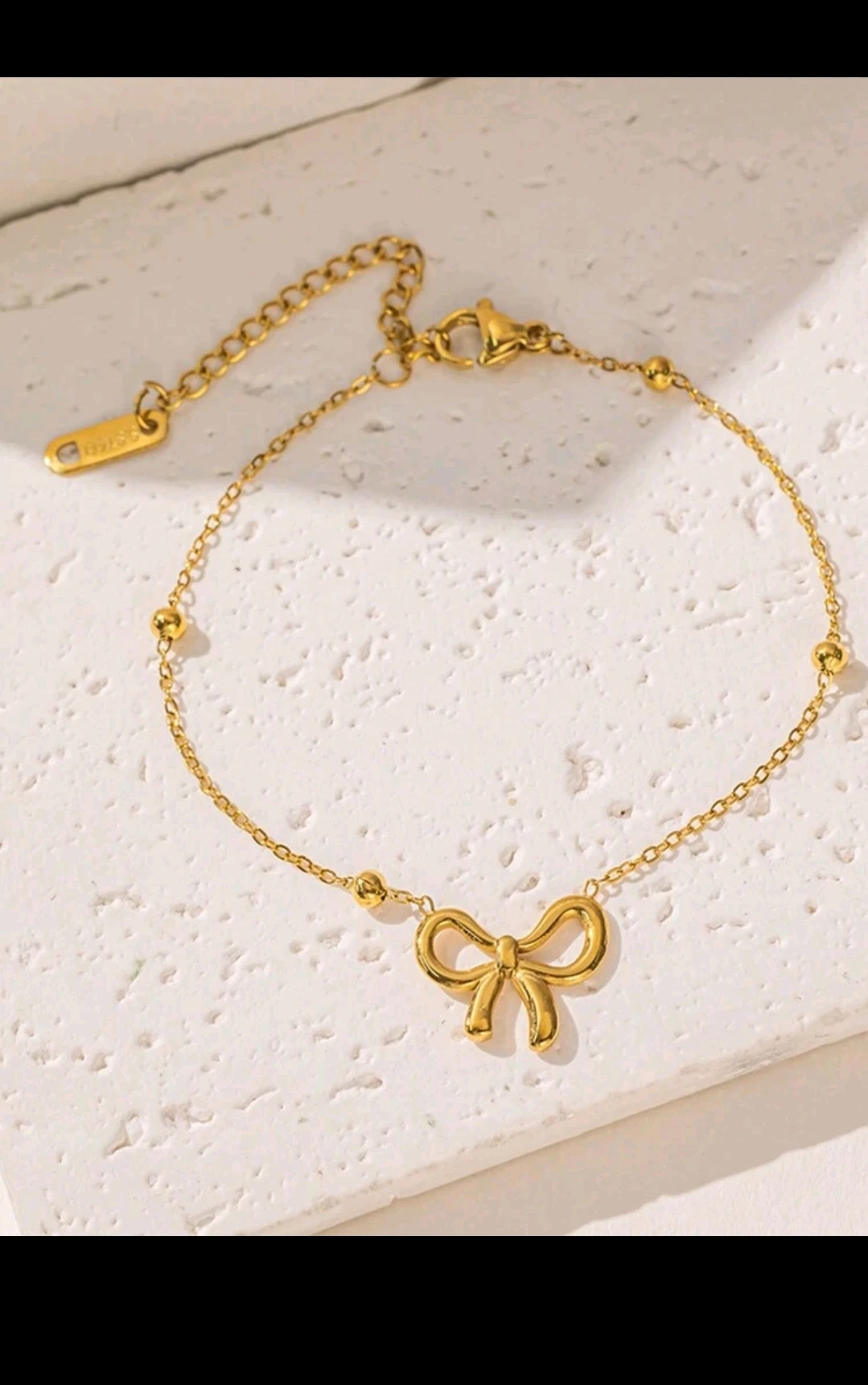 Brazalete de cadena con eslabón/ Diseño de lazo 🎀 3