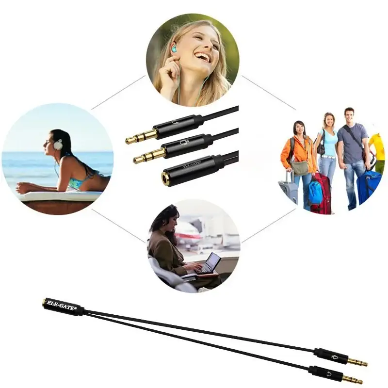 Adaptador Auxiliar 3.5 Doble  3