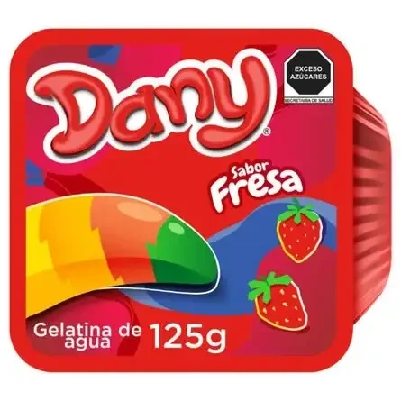  GELATINA LUNCH SABOR FRESA DANY GELATINA DE AGUA 125 G