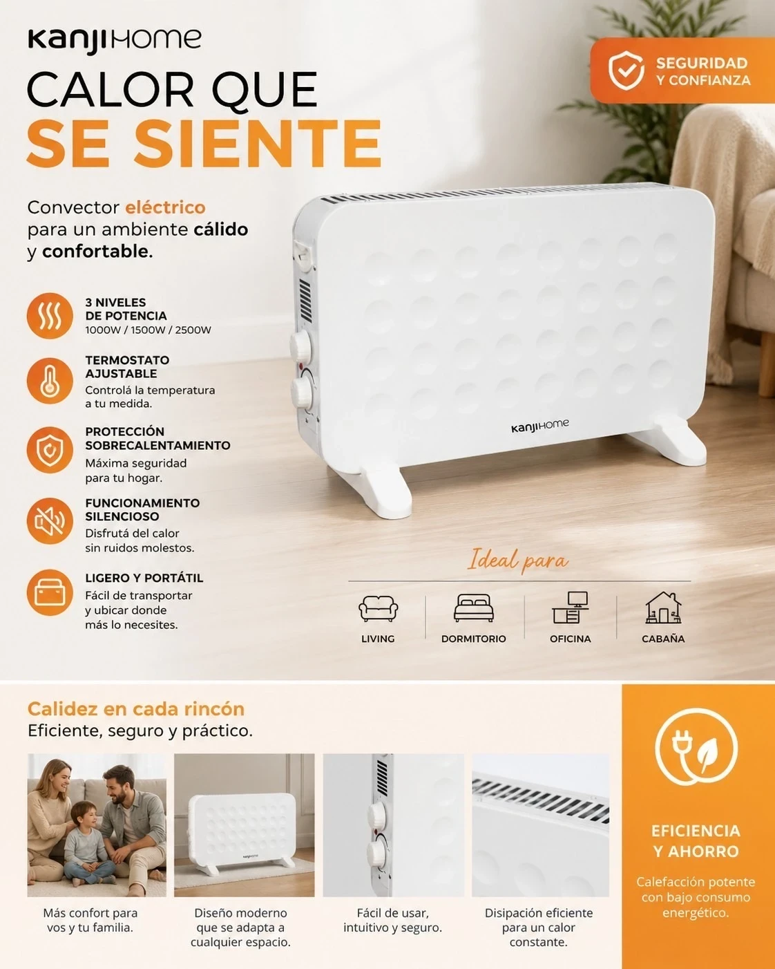 CONVECTOR KANJI HOME 3 NIVELES