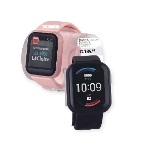 RELOJ DIGITAL CUADRADO ROSADO