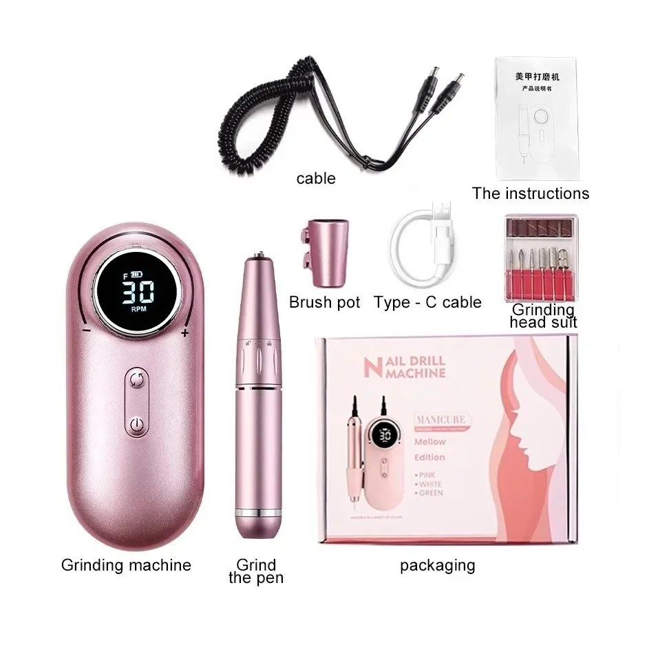 Pulidor de Uñas Portatil Recargable  Inalámbrico 6