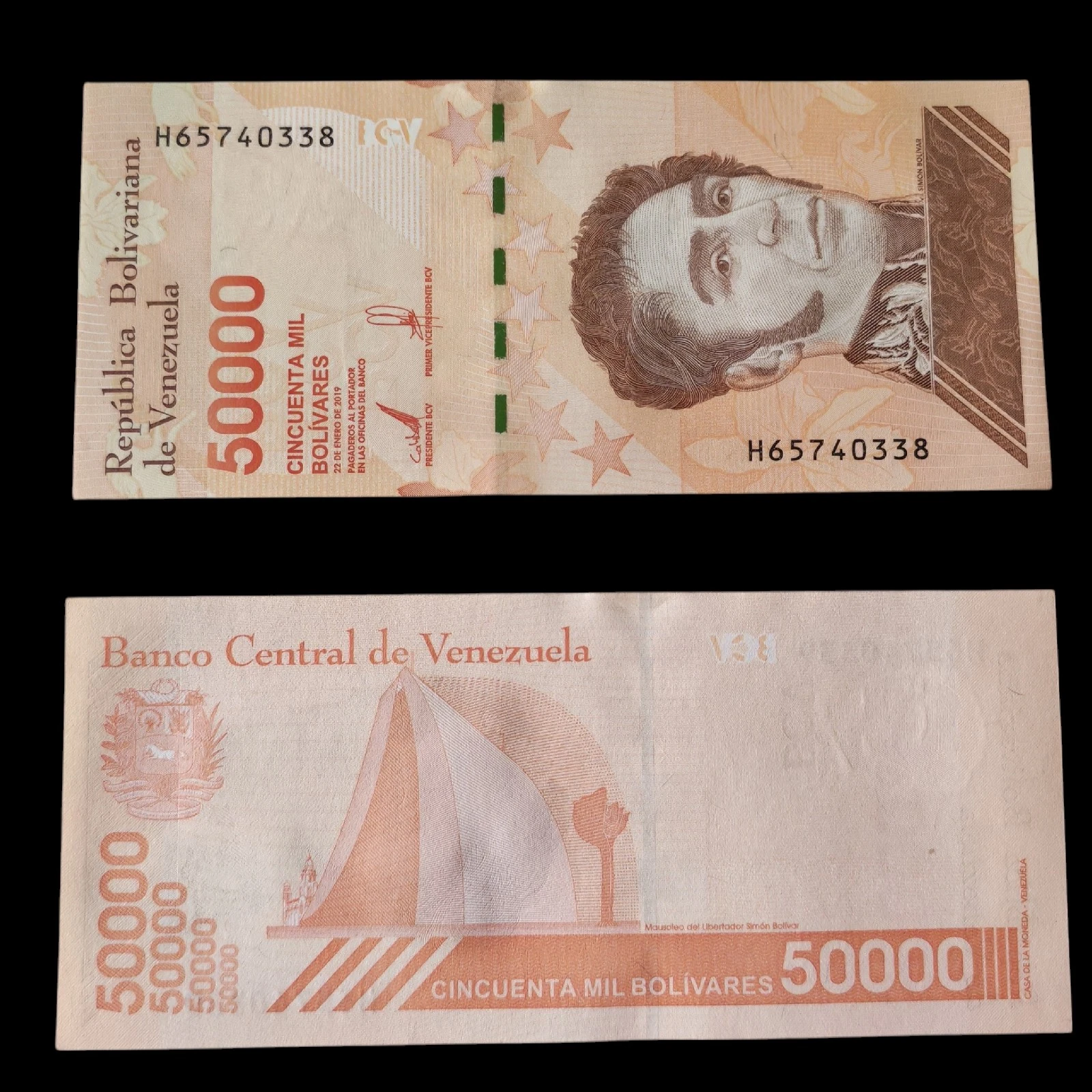 ° Venezuela 50 mil bolívares UNC