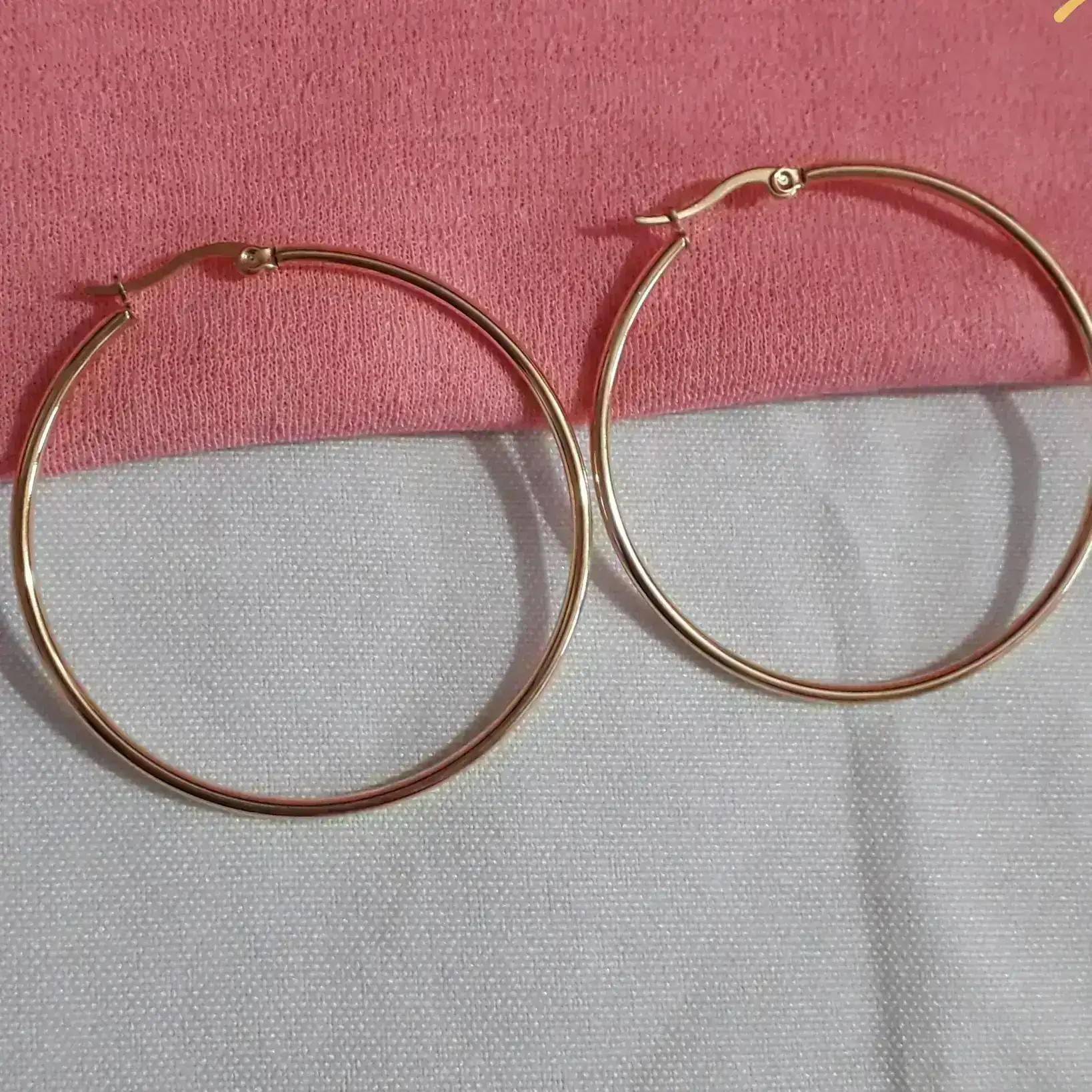 Argollas de ACERO ROSÉ 🌹 de 50cm