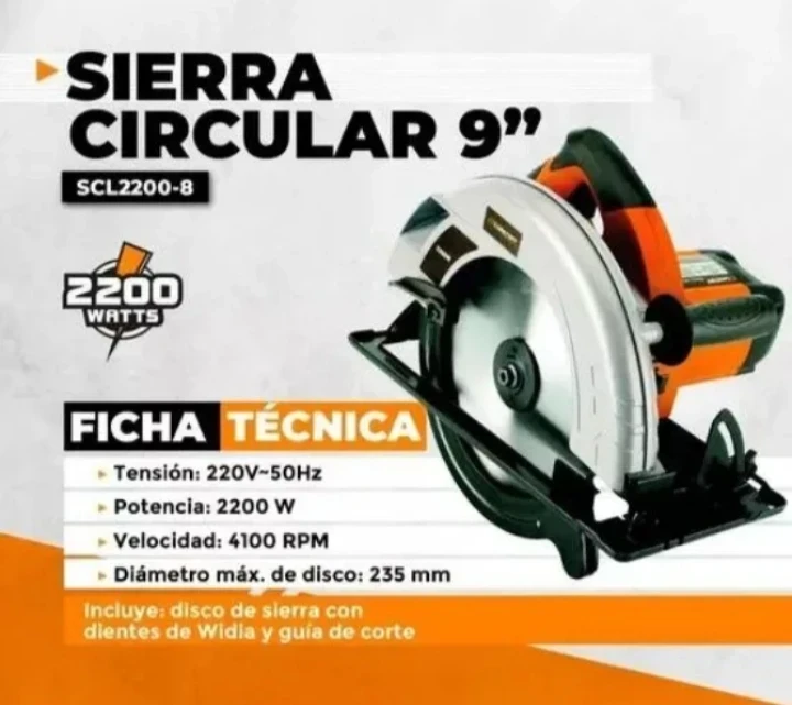 SIERRA CIRCULAR 2200W LUSQTOFF 235MM 2